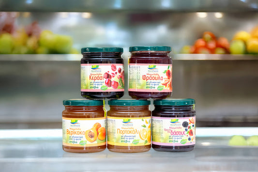 Μαρμελάδες Stevia Parana Σε 5 Γεύσεις 370gr