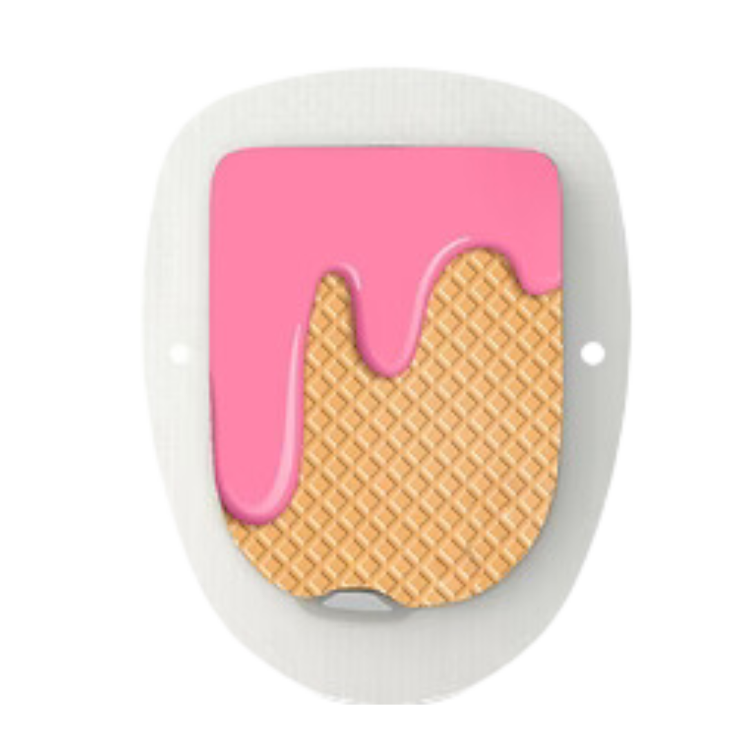 Διακοσμητικά αυτοκόλλητα για Omnipod - Ice cream strawberry stickers