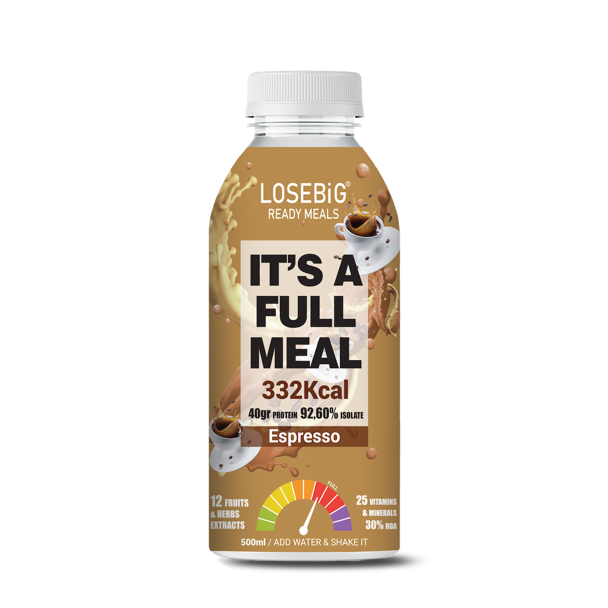 LOSEBiG Espresso – Πλήρες Υγιεινό Γεύμα για τον Έλεγχο του Σωματικού Βάρους, 332 Kcal