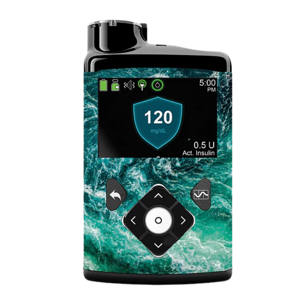 Διακοσμητικά αυτοκόλλητα για αντλία Medtronic 640g/670g/780g - Rough sea