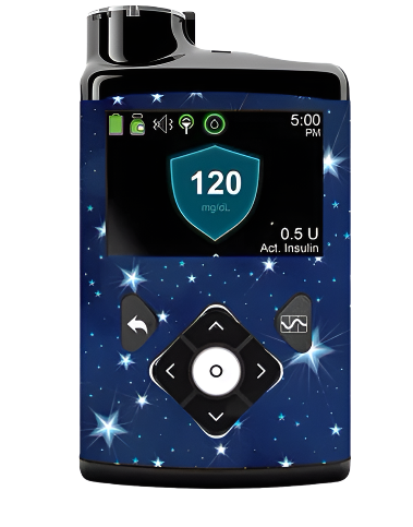 Διακοσμητικά αυτοκόλλητα για αντλία Medtronic 640g/670g/780g - Starry sky3 stickers