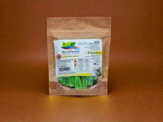 Αυθεντική Stevia Parana Από Την Παραγουάη Φακελάκια Stick 50τμχ.