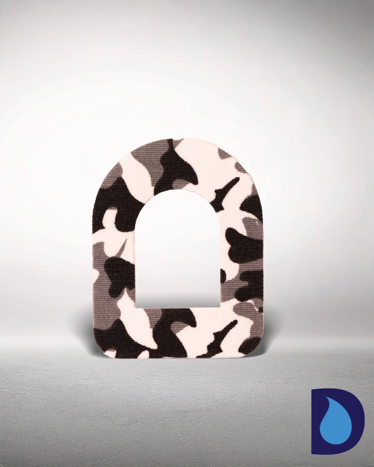 Αυτοκόλλητα Σχήμα D - Συσκευασία 2 τεμαχίων Grey Camo