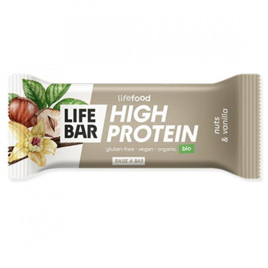 Μπάρα Υψηλή Πρωτεΐνη με Φουντούκια & Βανίλια 40gr