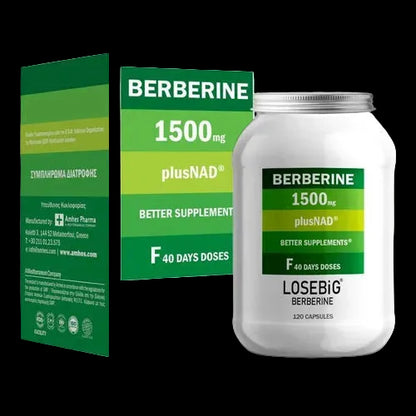 LOSEBiG Berberine 1500mg Plus Nad 120caps
