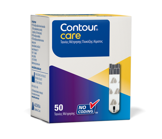 Ascensia Contour Care Ταινίες Μέτρησης Σακχάρου 50τμχ