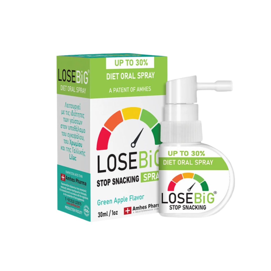LOSEBiG Spray με γεύση Πράσινο Μήλο 30ml