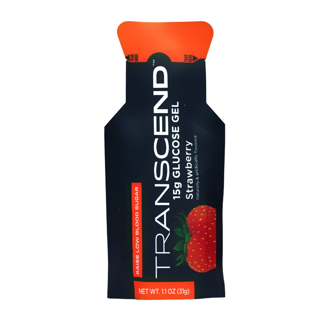 Transcend Glucose Gel – Τζελ Άμεσης Ενέργειας με Γλυκόζη, Φράουλα