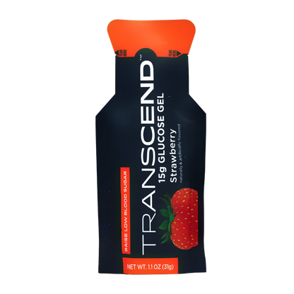 Transcend Glucose Gel – Τζελ Άμεσης Ενέργειας με Γλυκόζη, Φράουλα