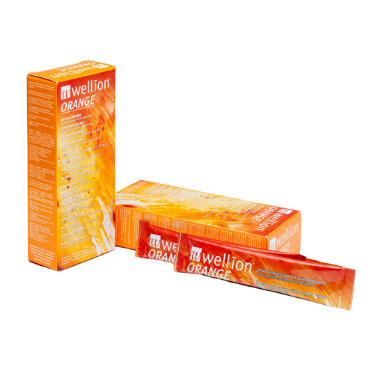 Wellion Υγρή Ζάχαρη Με Γεύση Πορτοκάλι, 10 φακελάκια