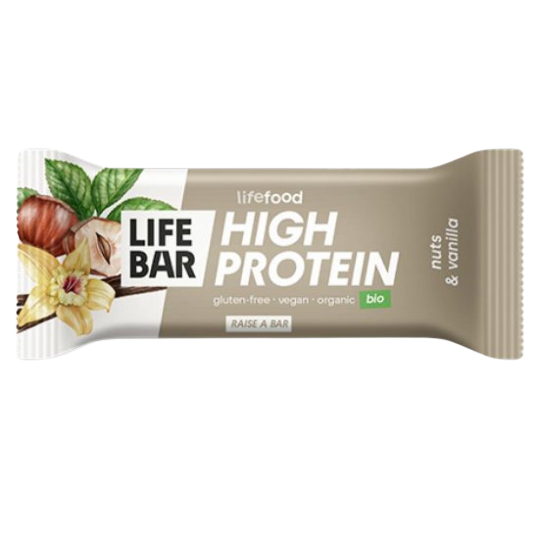 Μπάρα Υψηλή Πρωτεΐνη με Φουντούκια & Βανίλια 40gr