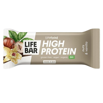 Μπάρα Υψηλή Πρωτεΐνη με Φουντούκια & Βανίλια 40gr