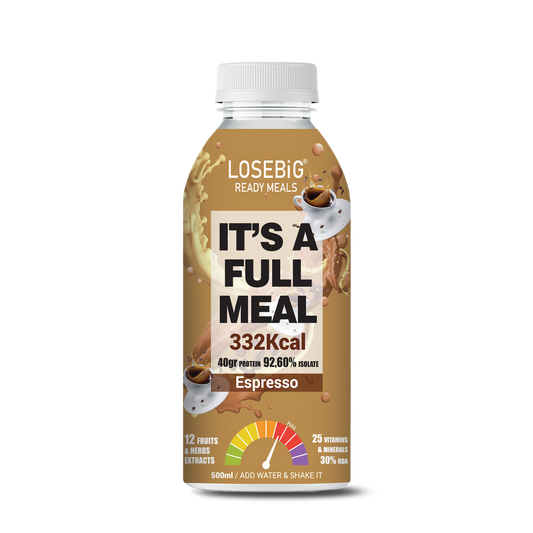 LOSEBiG Espresso – Πλήρες Υγιεινό Γεύμα για τον Έλεγχο του Σωματικού Βάρους, 332 Kcal