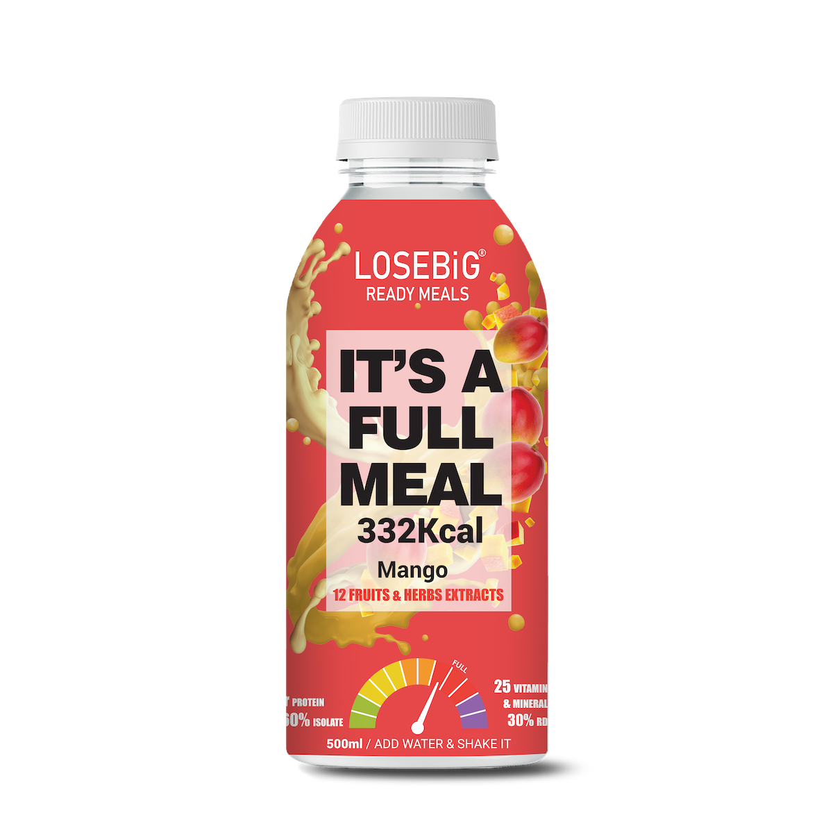 LOSEBiG Mango – Πλήρες Υγιεινό Γεύμα για τον Έλεγχο του Σωματικού Βάρους, 332 Kcal