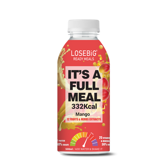 LOSEBiG Mango – Πλήρες Υγιεινό Γεύμα για τον Έλεγχο του Σωματικού Βάρους, 332 Kcal