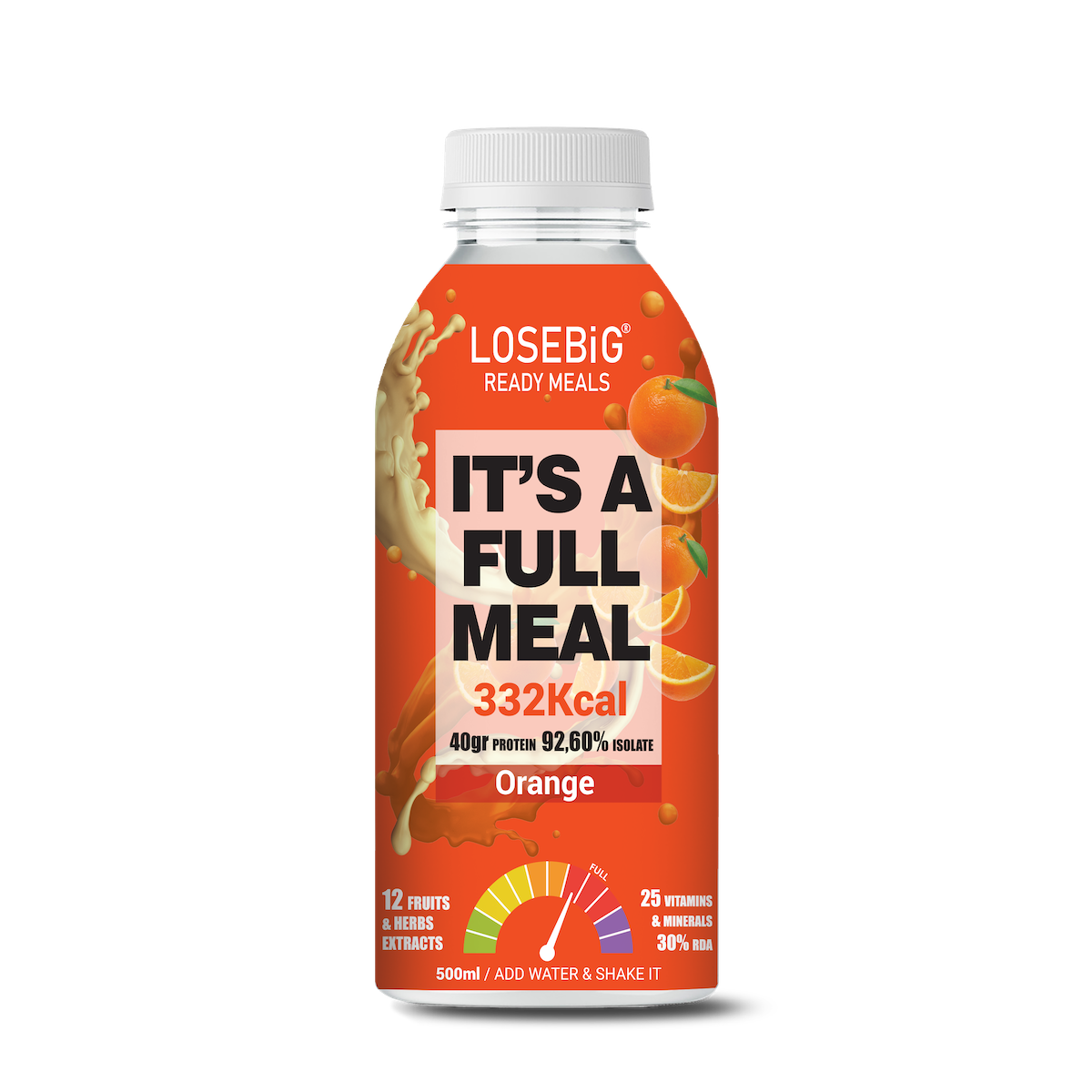 LOSEBiG Orange – Πλήρες Υγιεινό Γεύμα για τον Έλεγχο του Σωματικού Βάρους, 332 Kcal
