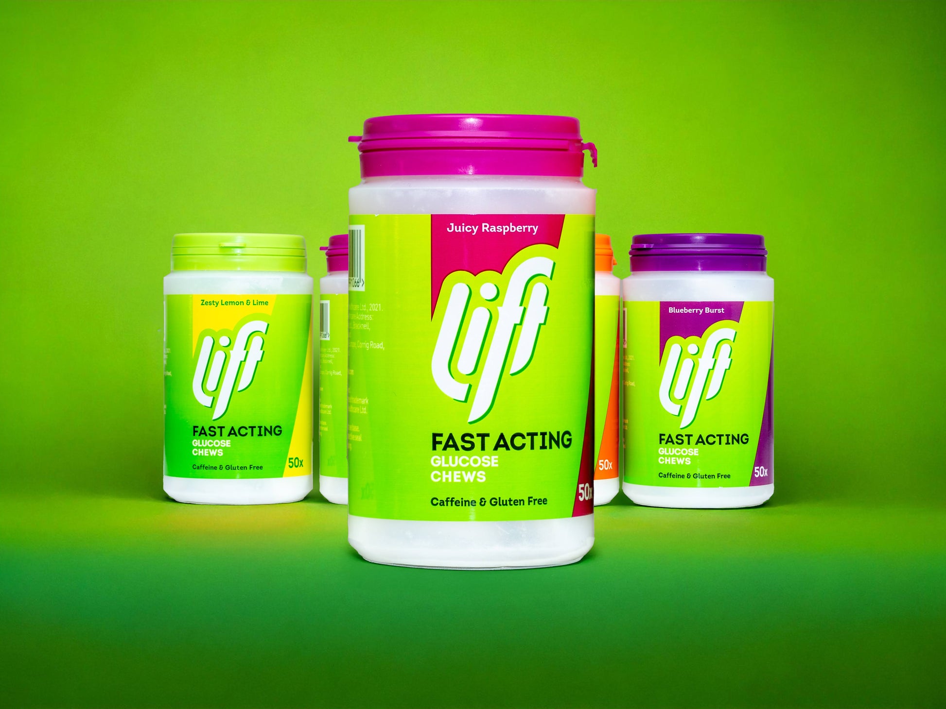 Gluco Lift 50 Ταμπλέτες Γλυκόζης, Σε 4 Γεύσεις Φραμπουάζ