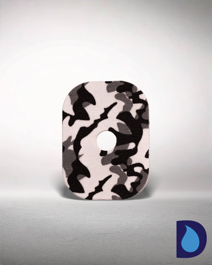 Αυτοκόλλητα (9,5x7cm) - Μικρή Οπή, 2 τεμάχια Grey Camo