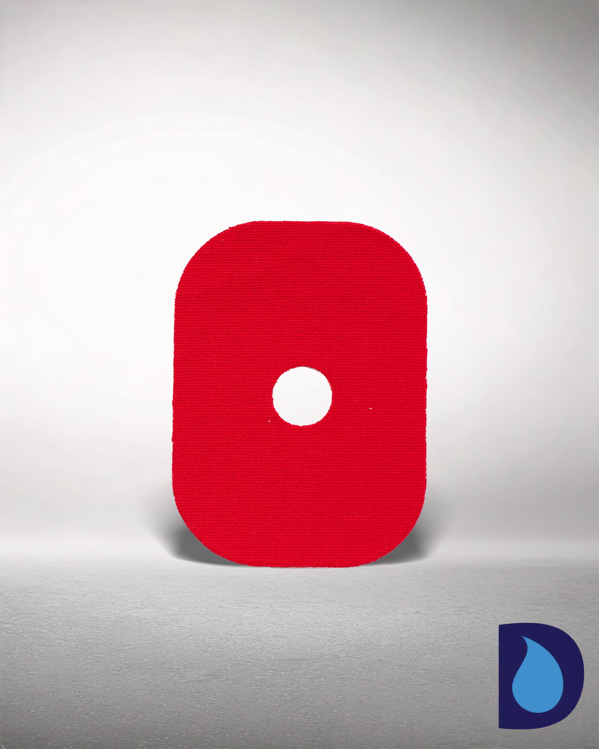 Αυτοκόλλητα Οβάλ Μικρή Οπή για Libre 2 – Συσκευασία 2 τεμαχίων (9,5x7cm) Κόκκινο