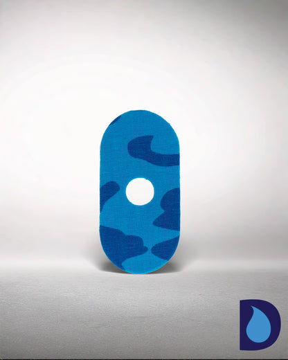Αυτοκόλλητα (9,5x4,5cm) - Μικρή Οπή, 2 τεμάχια Blue Camo