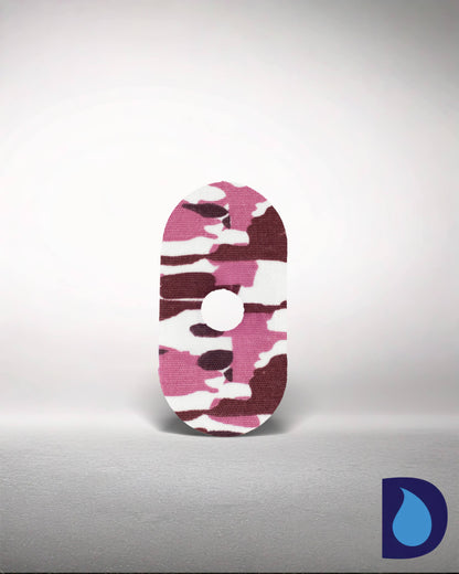 Αυτοκόλλητα (9,5x4,5cm) - Μικρή Οπή, 2 τεμάχια Pink Camo