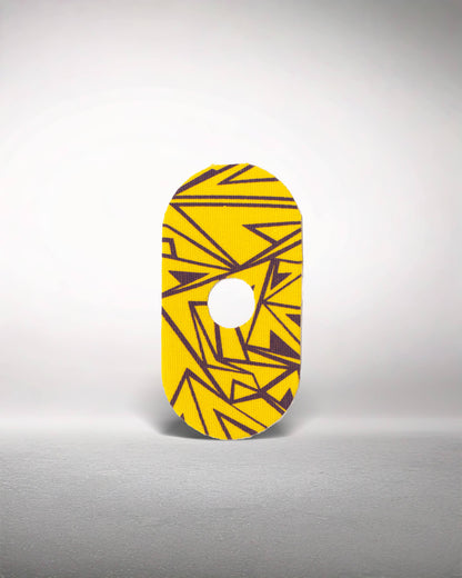 Αυτοκόλλητα (9,5x4,5cm) - Μικρή Οπή, 2 τεμάχια Cartoon Yellow