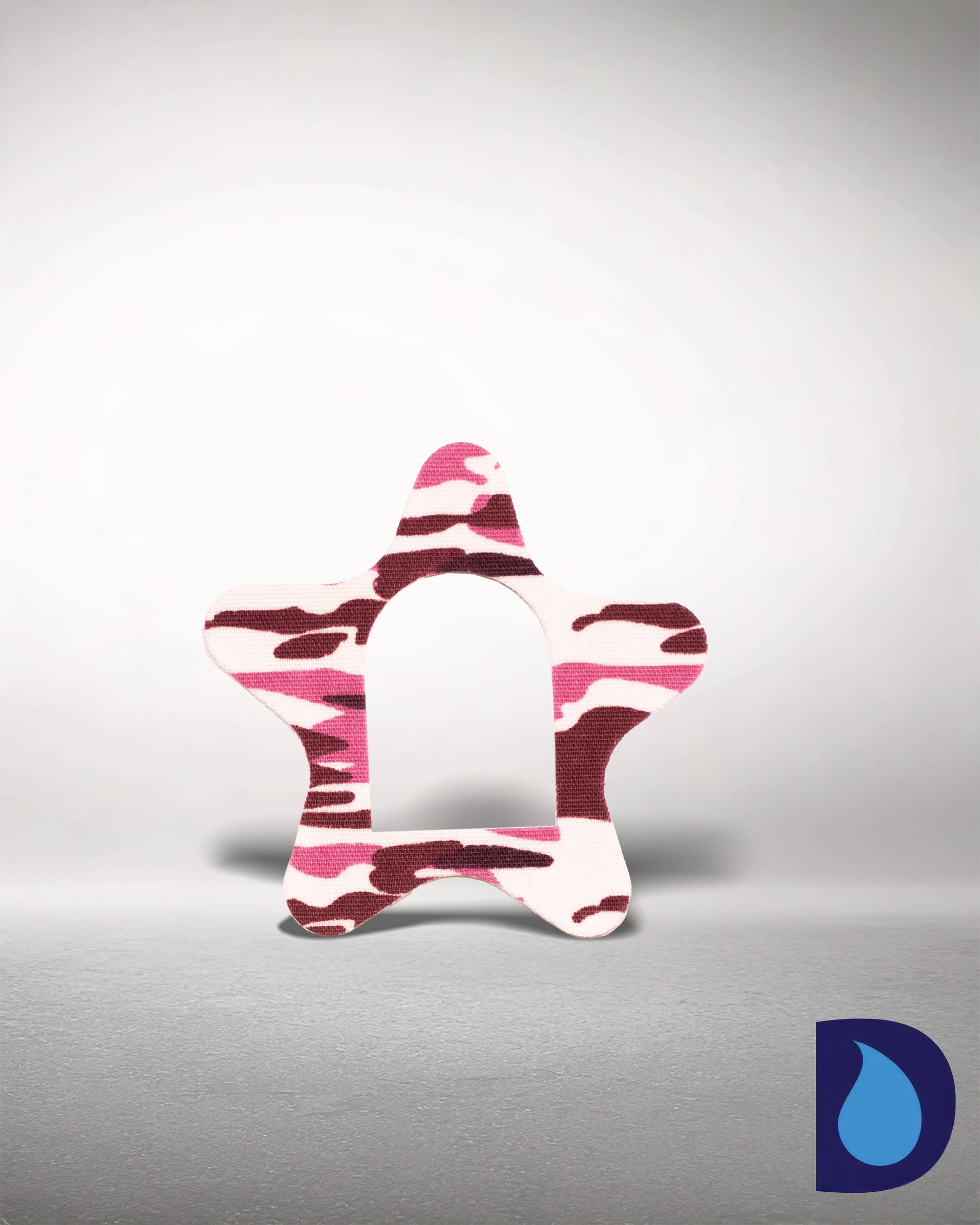 Αυτοκόλλητα Σχήμα Αστέρι για Omnipod DASH - Συσκευασία 2 τεμαχίων Pink Camo