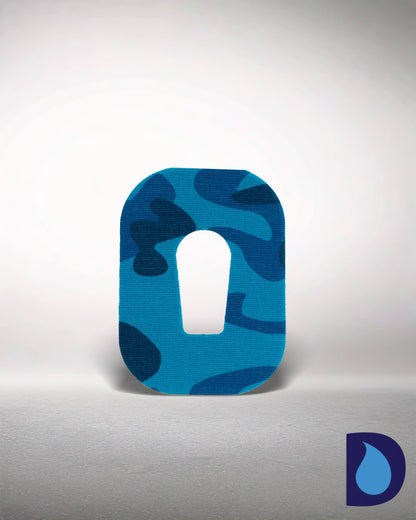 Αυτοκόλλητα (9,5x7cm) - Συσκευασία 2 τεμαχίων Blue Camo