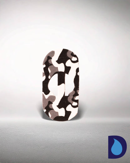 Αυτοκόλλητα (9,5x4,5cm) - Συσκευασία 2 τεμαχίων Grey Camo