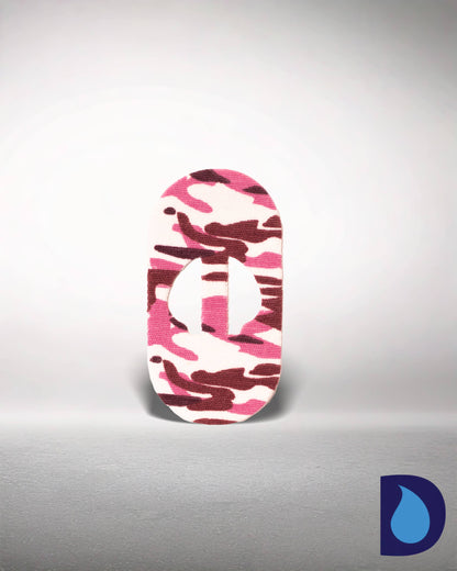 Αυτοκόλλητα (9,5x4,5cm) - Συσκευασία 2 τεμαχίων Pink Camo