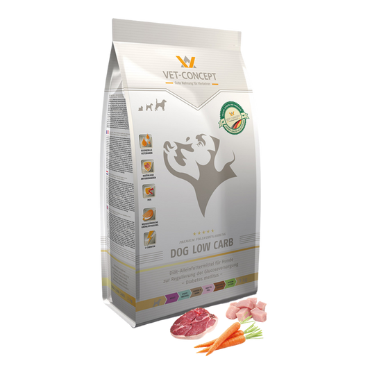Vet-Concept Dog Low Carb 10Κg | Διαιτητική Ξηρά Τροφή για Σκύλους με Σακχαρώδη Διαβήτη