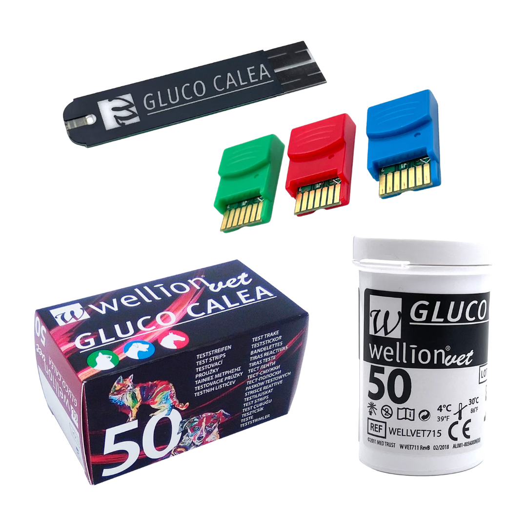 Wellion GLUCO CALEA Ταινίες Μέτρησης Γλυκόζης (50 τμχ) για Σκύλους & Γάτες