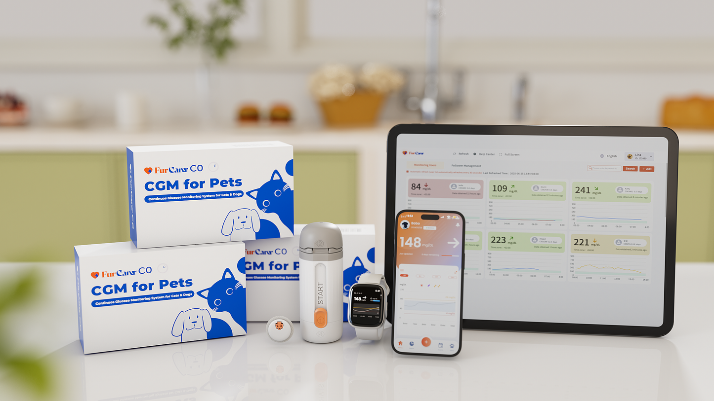 FurCarer CGM - Σύστημα Συνεχούς Παρακολούθησης Γλυκόζης Για Κατοικίδια